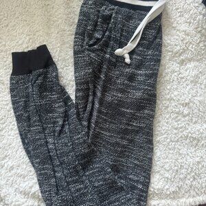 Black, White, and Grey Sweatpants Jogger-style